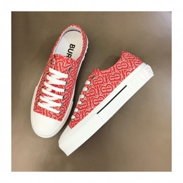 버버리 남성 빈티지 레드 스니커즈 - Mens Red Sneakers 