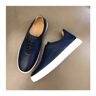 벨루티 남성  클래식 블루 스니커즈 - Mens Blue Sneakers 
