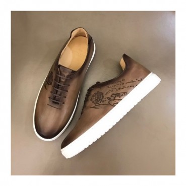 벨루티 남성  클래식 브라운 스니커즈 - Mens Brown Sneakers 