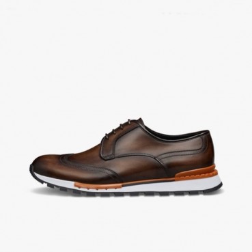 벨루티 남성  클래식 브라운 스니커즈 - Mens Brown Sneakers 