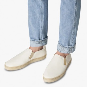 벨루티 남성 모던 화이트 슬립온 - Mens White Sneakers 