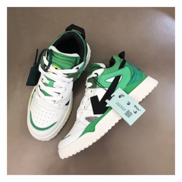 오프화이트 남성 시그니처 그린 스니커즈 - Mens Green Sneakers 