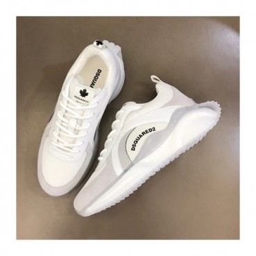 디스퀘어드 남성 트렌디 화이트 스니커즈 - Mens White Sneakers 