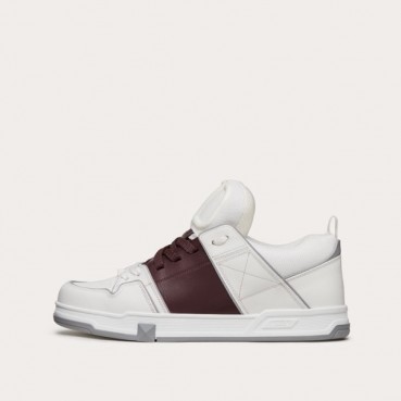 발렌티노 남성 Open Skate 버건디 스니커즈 - Mens Burgundy Sneakers 