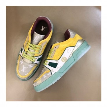 루이비통 남성 Trainer 옐로우 스니커즈 - Mens Yellow Sneakers 
