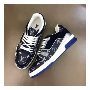 루이비통 남성 Trainer 블랙 스니커즈 - Mens Black Sneakers 