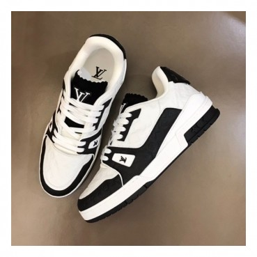 루이비통 남성 Trainer 블랙 스니커즈 - Mens Black Sneakers 