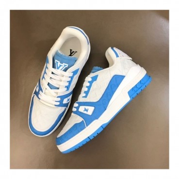 루이비통 남성 Trainer 블루 스니커즈 - Mens Blue Sneakers 
