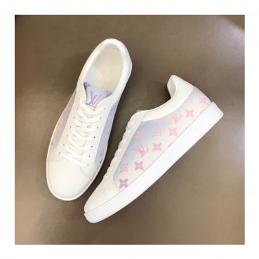 루이비통 남성 클래식 핑크 스니커즈 - Mens Pink Sneakers 