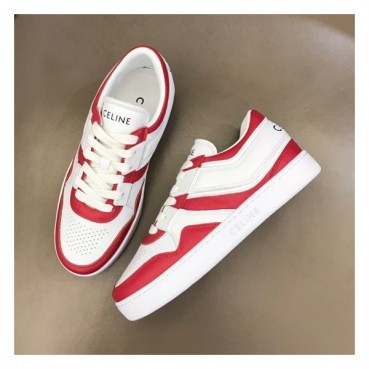셀린느 남/녀 클래식 레드 스니커즈 - Celine Unisex Red Sneakers 