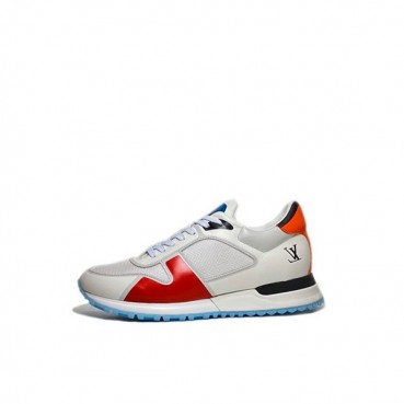 루이비통 남성 Run Away 레드 스니커즈 - Mens Red Sneakers 
