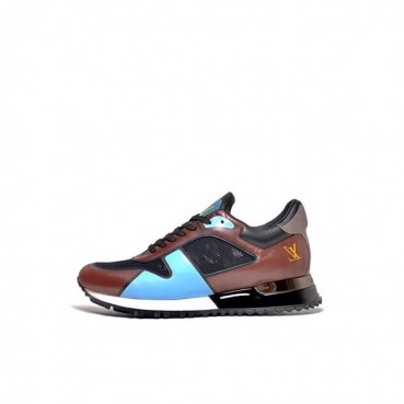 루이비통 남성 Run Away 브라운 스니커즈 - Mens Brown Sneakers 