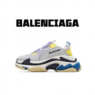 발렌시아가 남/녀 Triple S 그레이 스니커즈 - Unisex Gray Sneakers 