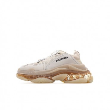 발렌시아가 남/녀 Triple S 카멜 스니커즈 - Unisex Camel Sneakers 