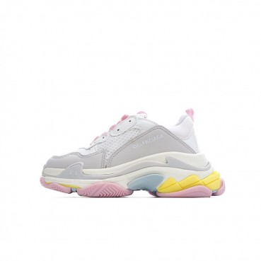 발렌시아가 남/녀 Triple S 핑크 스니커즈 - Unisex Pink Sneakers 