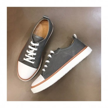 에르메스 남성 클래식 그레이 스니커즈 - Mens Gray Sneakers 