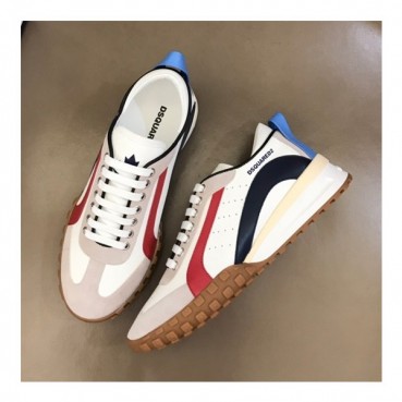 디스퀘어드 남성 트렌디 레드 스니커즈 - Mens Red Sneakers 