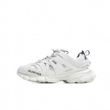 발렌시아가 남/녀 Trainer 화이트 스니커즈 - Unisex White Sneakers 
