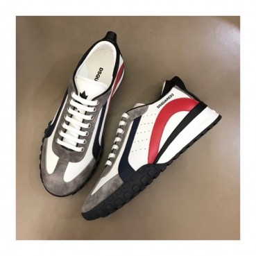 디스퀘어드 남성 트렌디 레드 스니커즈 - Mens Red Sneakers 