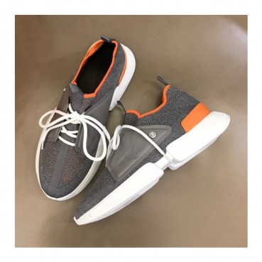 에르메스 남성 클래식 그레이 스니커즈 - Mens Gray Sneakers 