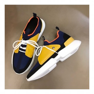 에르메스 남성 클래식 옐로우 스니커즈 - Mens Yellow Sneakers 