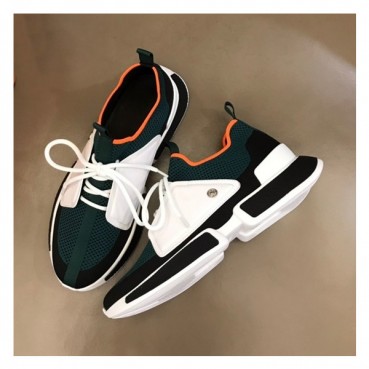 에르메스 남성 클래식 블루 스니커즈 - Mens Blue Sneakers 