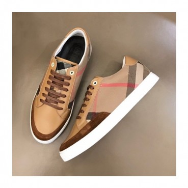 버버리 남성 빈티지 브라운 스니커즈 - Mens Brown Sneakers 