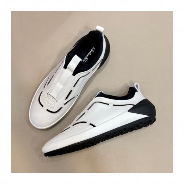 페라가모 남성 Gancini 화이트 스니커즈 - Mens White Sneakers 