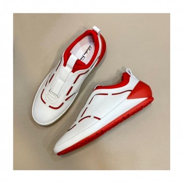 페라가모 남성 Gancini 레드 스니커즈 - Mens Red Sneakers 