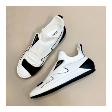 페라가모 남성 Gancini 화이트 스니커즈 - Mens White Sneakers 