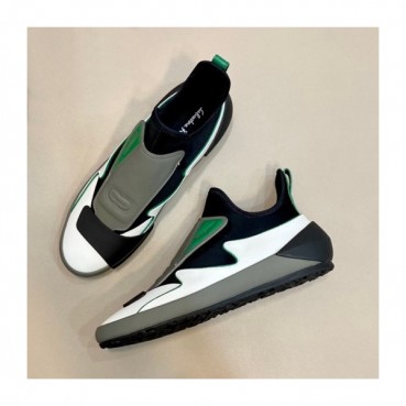 페라가모 남성 Gancini 그린 스니커즈 - Mens Green Sneakers 