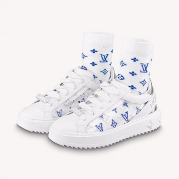 루이비통 남/녀 Time out 화이트 스니커즈 - Unisex White Sneakers 