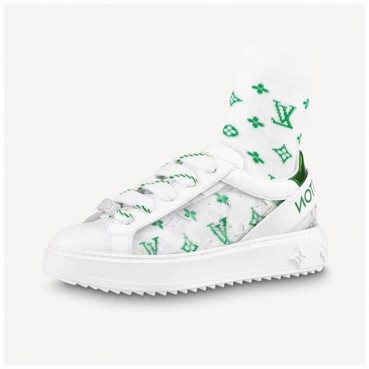 루이비통 남/녀 Time out 화이트 스니커즈 - Unisex White Sneakers 