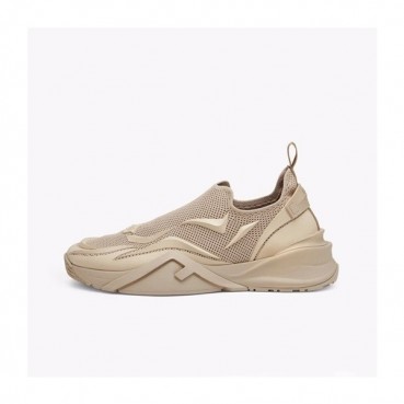 펜디 남/녀 Flow 베이지 스니커즈 -  Unisex Beige Sneakers 