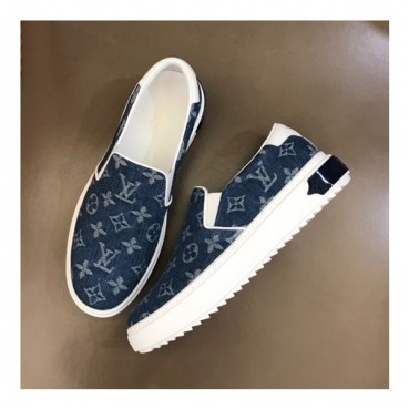 루이비통 남성 Time out 블루 스니커즈 - Mens Blue Sneakers 