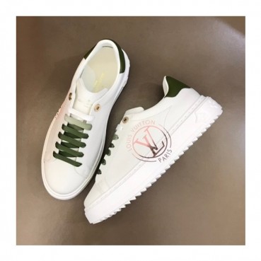 루이비통 남/녀 Time out 그린 스니커즈 - Unisex Green Sneakers 