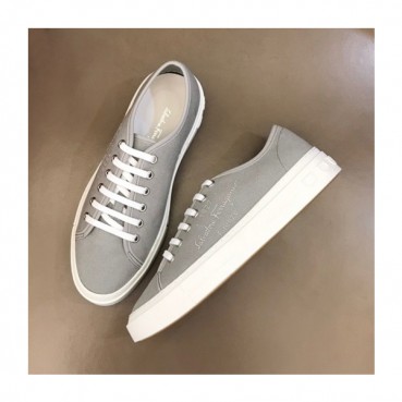 페라가모 남성 모던 그레이 스니커즈 - Mens Gray Sneakers 