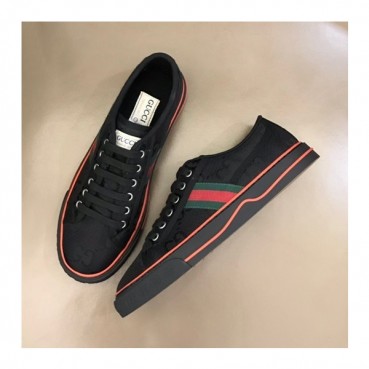 구찌 남/녀 테니스 블랙 스니커즈- Unisex Black Sneakers 