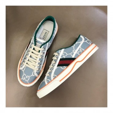 구찌 남/녀 테니스 블루 스니커즈- Unisex Blue Sneakers 