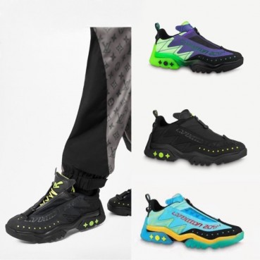 루이비통 남성 클래식 블랙 스니커즈 -  Mens Black Sneakers 