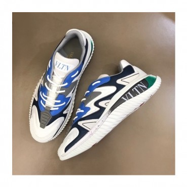 발렌티노 남성 트렌디 블루 스니커즈 - Mens Blue Sneakers 