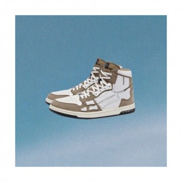 아미리 남/녀 캐쥬얼 레더 하이탑 스니커즈 - Amiri Unisex Casual Leather Hign