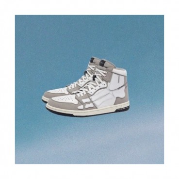 아미리 남/녀 캐쥬얼 레더 하이탑 스니커즈 - Amiri Unisex Casual Leather Hign