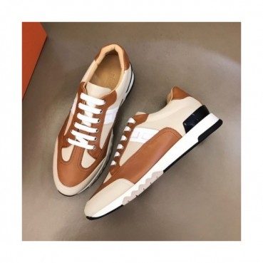 에르메스  남성 모던 레더 스니커즈 Size(240-270) 카멜 