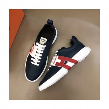 에르메스  남성 모던 레더 스니커즈 Size(240-275) 네이비 