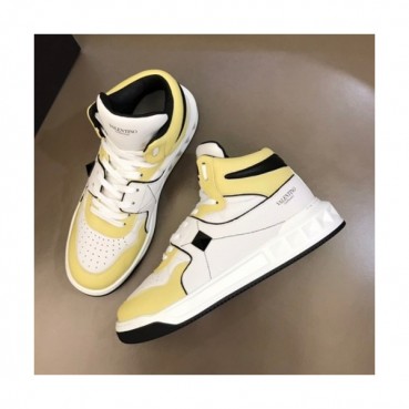 발렌티노  남성 캐쥬얼 레더 하이탑 스니커즈 Size(240-275) 화이트 