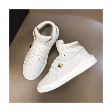 발렌티노  남성 캐쥬얼 레더 하이탑 스니커즈 Size(240-275) 화이트 