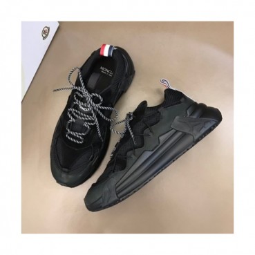 몽클레어  남성 캐쥬얼 레더 스니커즈 Size(38- 45) 블랙 