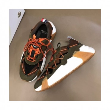 몽클레어  남성 캐쥬얼 레더 스니커즈 Size(38- 45) 카키 