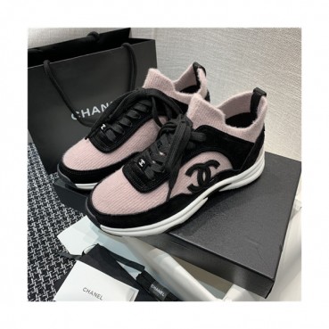 Chanel 2021 Women's Knit Sneakers,CHAS0651 - 샤넬 2021 여성용 레더 스니커즈,Size(225